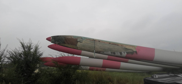 張北基地退役葉片、機(jī)艙處置現(xiàn)場(chǎng)